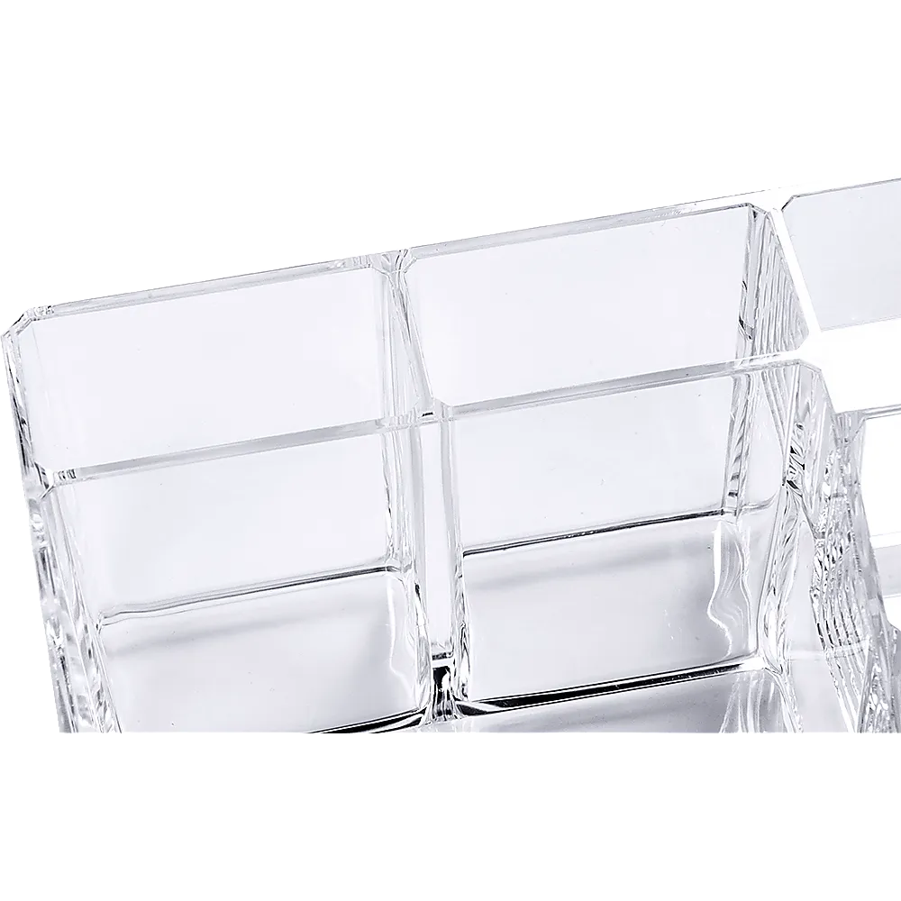 11-Drawer Clear Acrylic Cosmetic & Jewellery Organiser Set