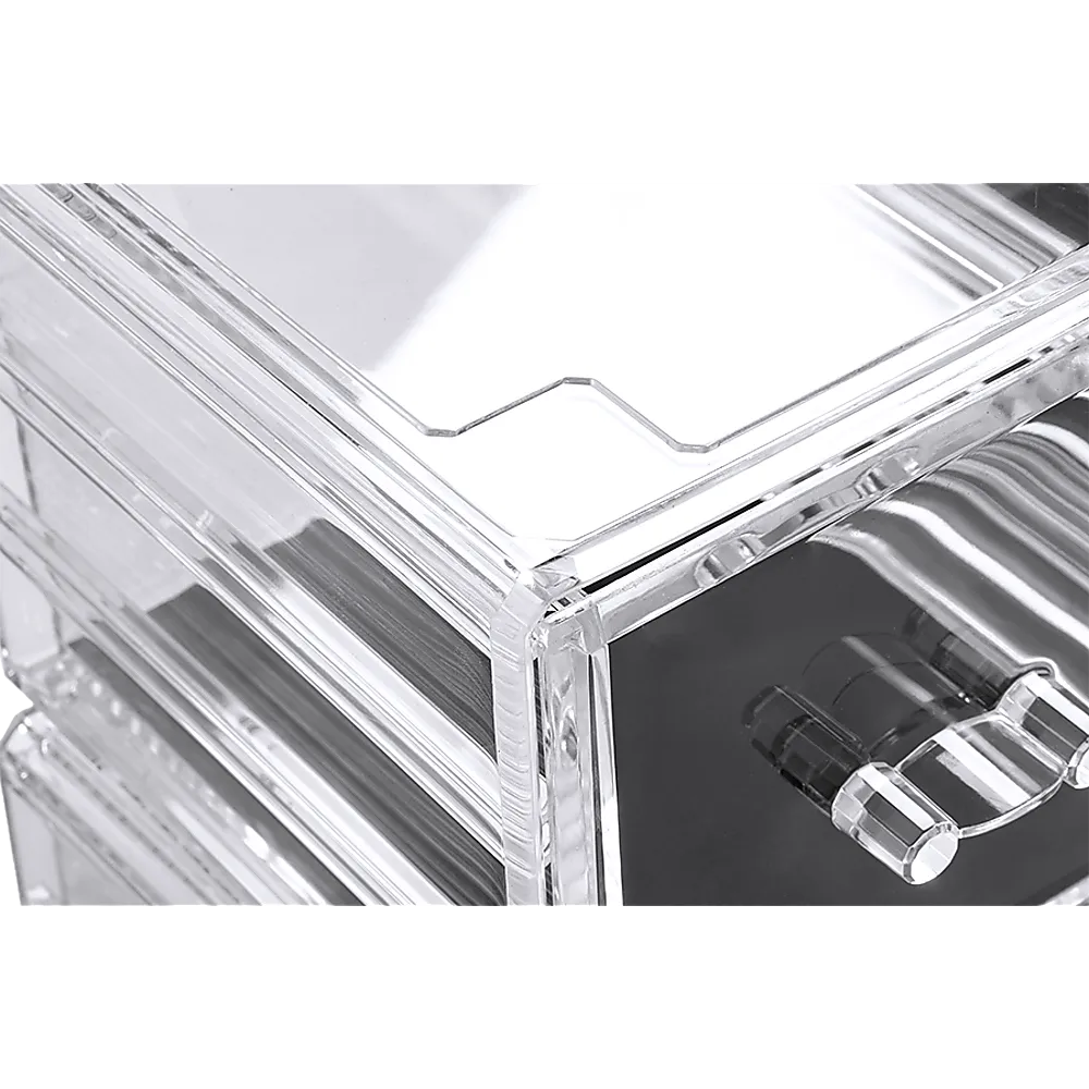 11-Drawer Clear Acrylic Cosmetic & Jewellery Organiser Set