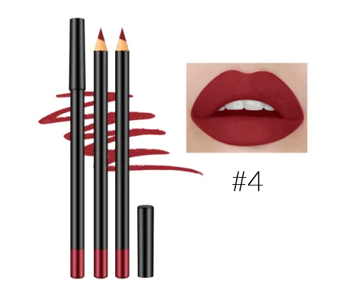 12 Shade High Pigment Matte Lip Pencils - MQO 25 pcs