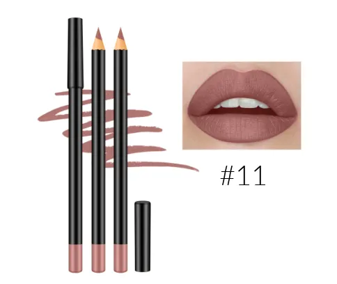 12 Shade High Pigment Matte Lip Pencils - MQO 25 pcs