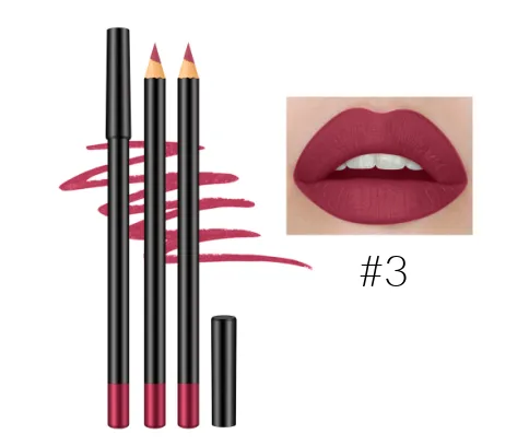 12 Shade High Pigment Matte Lip Pencils - MQO 25 pcs