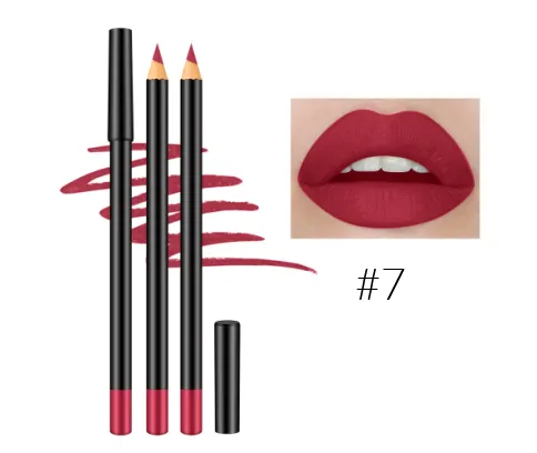 12 Shade High Pigment Matte Lip Pencils - MQO 25 pcs