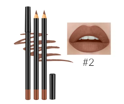 12 Shade High Pigment Matte Lip Pencils - MQO 25 pcs