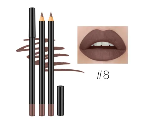 12 Shade High Pigment Matte Lip Pencils - MQO 25 pcs
