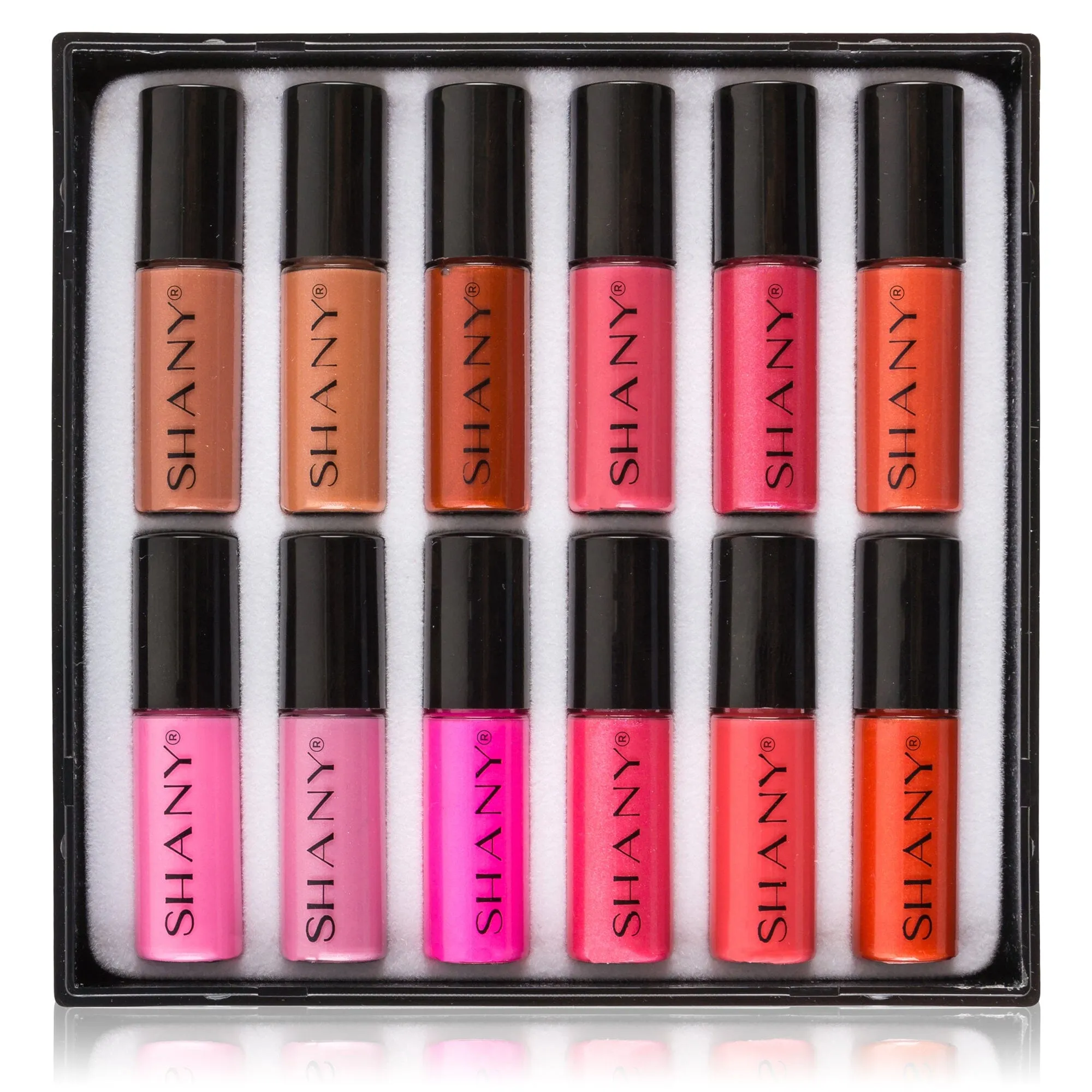 All That She Wants - Set of 12 Mini Lip Glosses with Matte, Pearl, and Shimmer Finishes