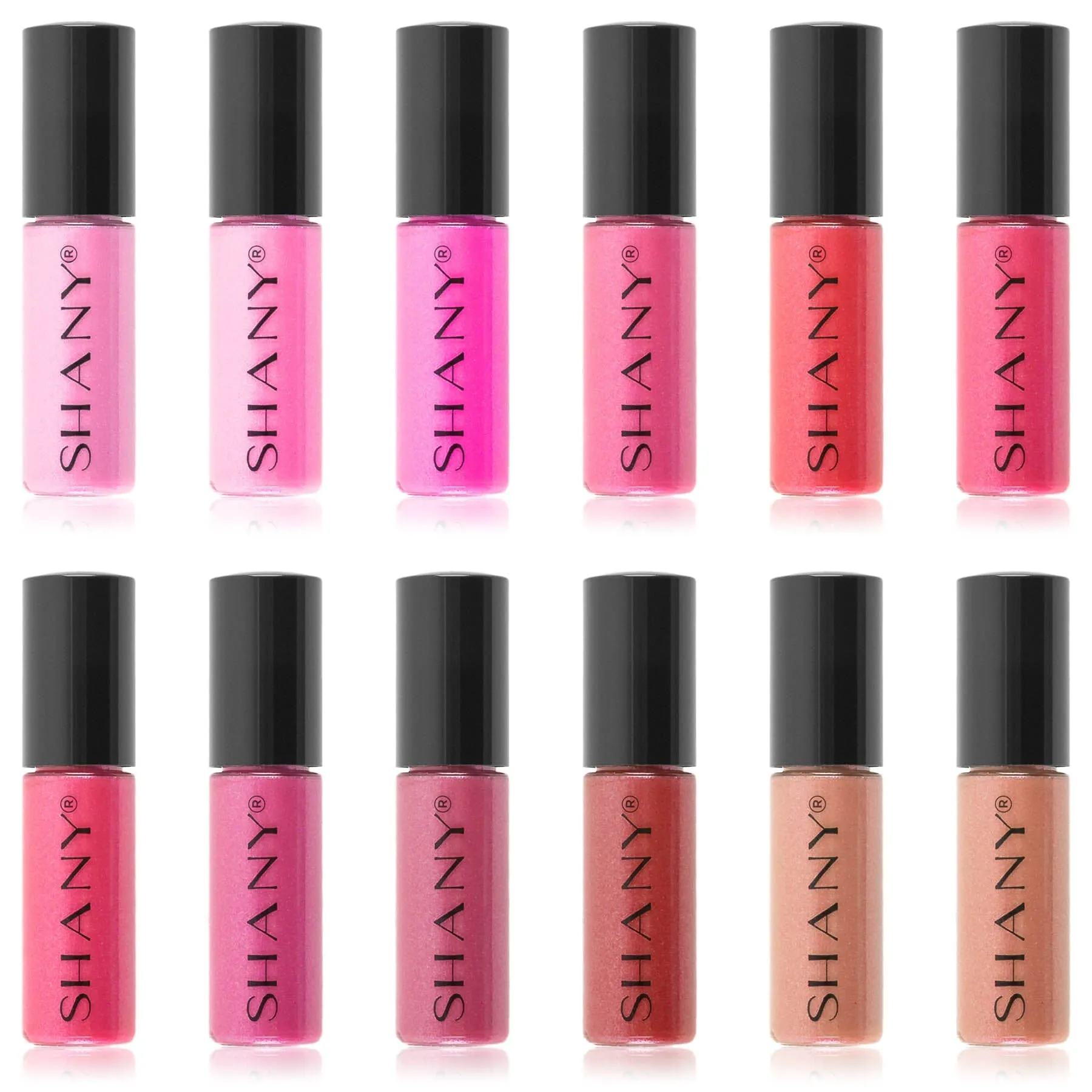 All That She Wants - Set of 12 Mini Lip Glosses with Matte, Pearl, and Shimmer Finishes