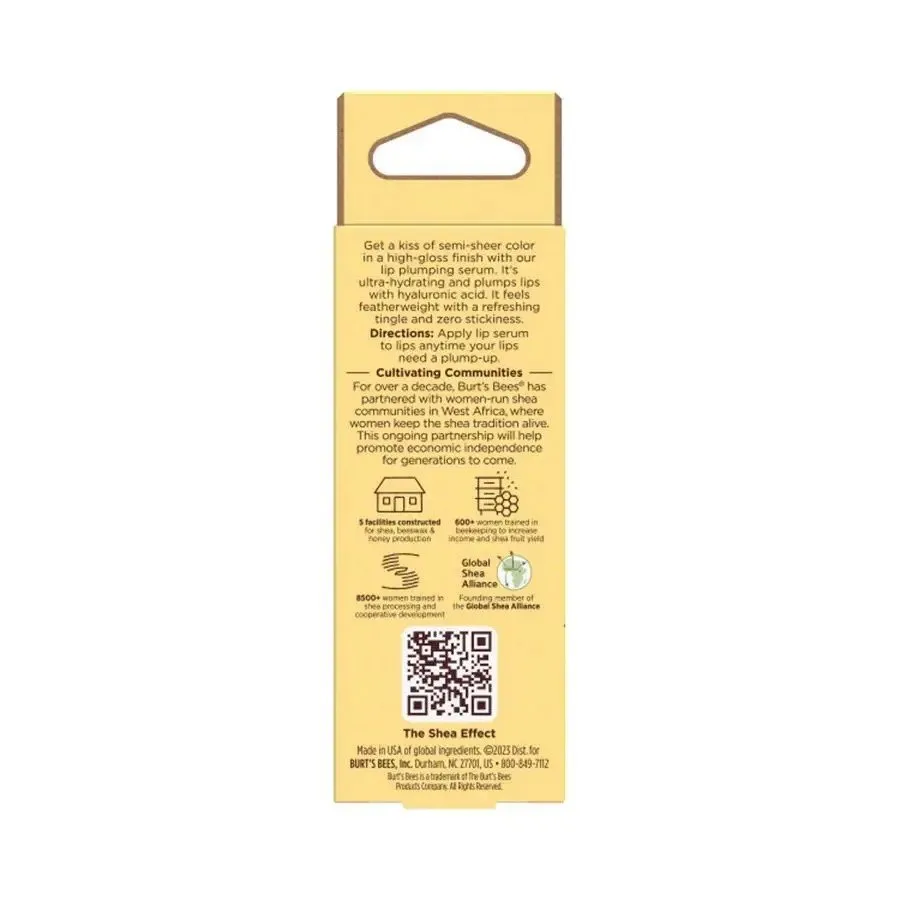Burt's Bees Red Dahlia Hyaluronic Acid Lip Plumping Serum 0.27 oz. Lipgloss