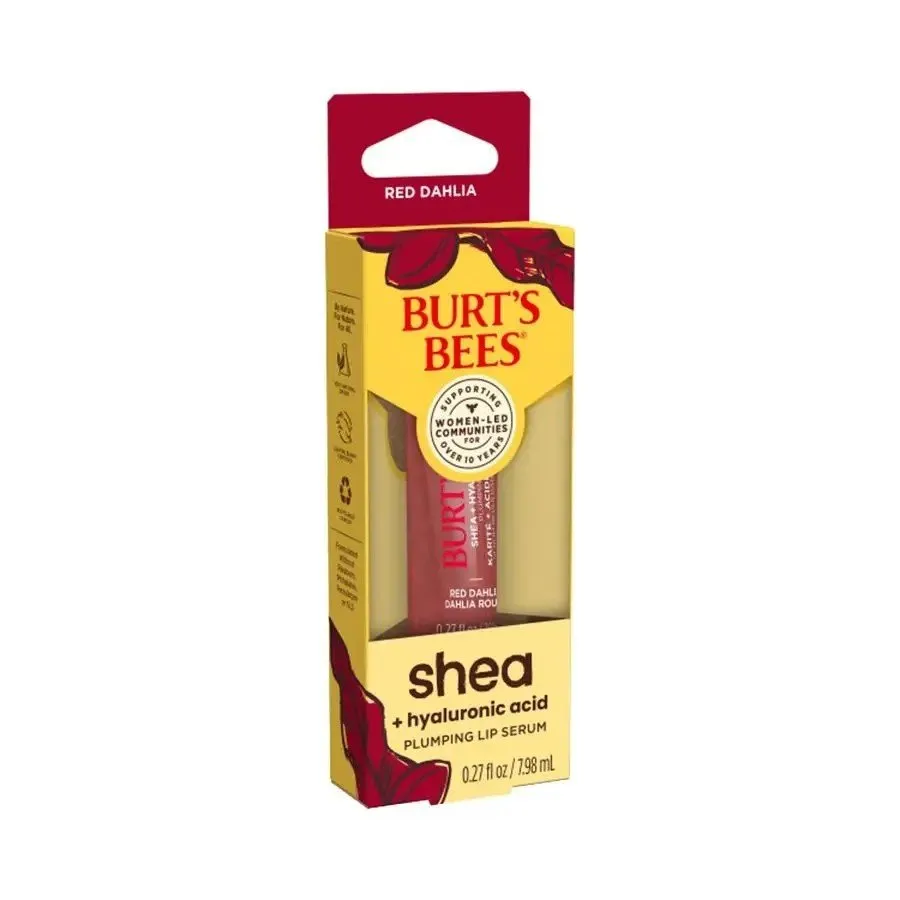 Burt's Bees Red Dahlia Hyaluronic Acid Lip Plumping Serum 0.27 oz. Lipgloss