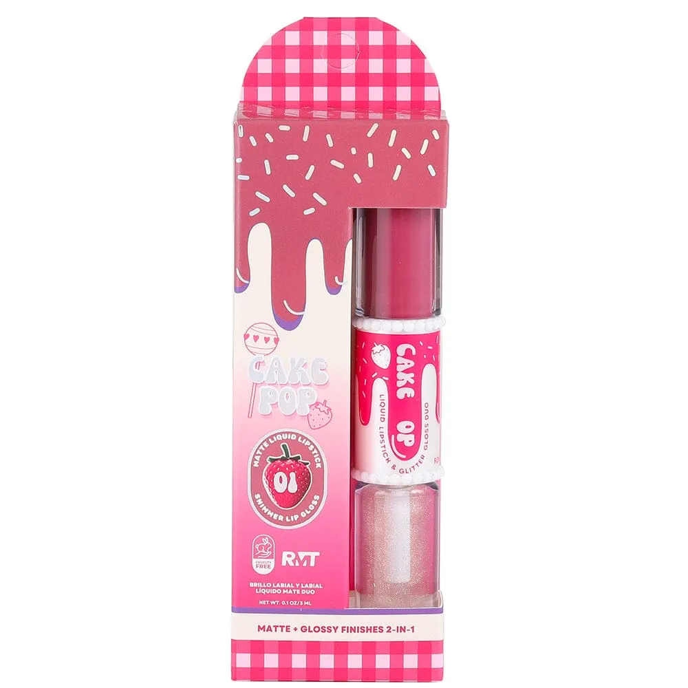 Cake Pop Duo Liquid Lipstick Glitter Glossy (24 units)