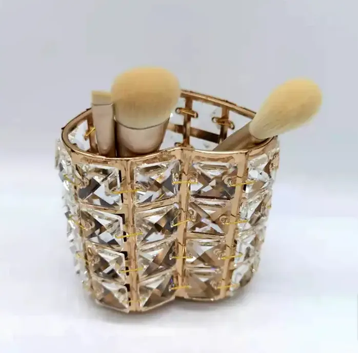 Crystal Heart Makeup Brush Holder