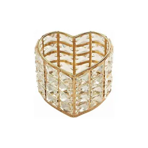 Crystal Heart Makeup Brush Holder