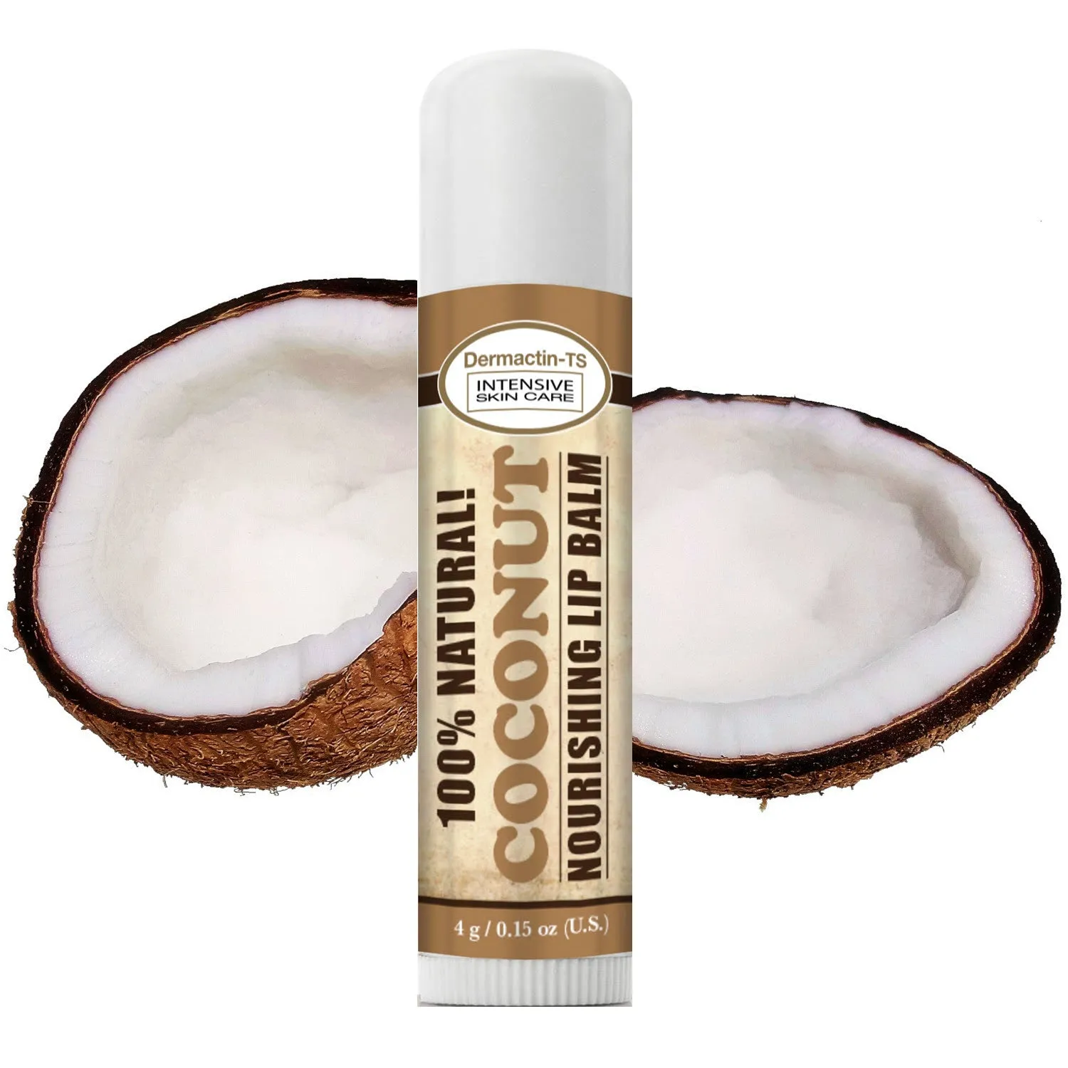 Dermactin-TS 100% Natural Lip Balm - Coconut (3-Pack)