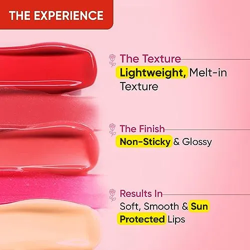 Dot & Key Rose Blush Tinted Lip Balm (12gm) with SPF 30 | Lightweight & Non Sticky | Lip Balm for Women for Soft Smooth & Sun Protected Lips | Fades Lip Pigmentation | Deeply Moisturizes & Controls Lip Tan