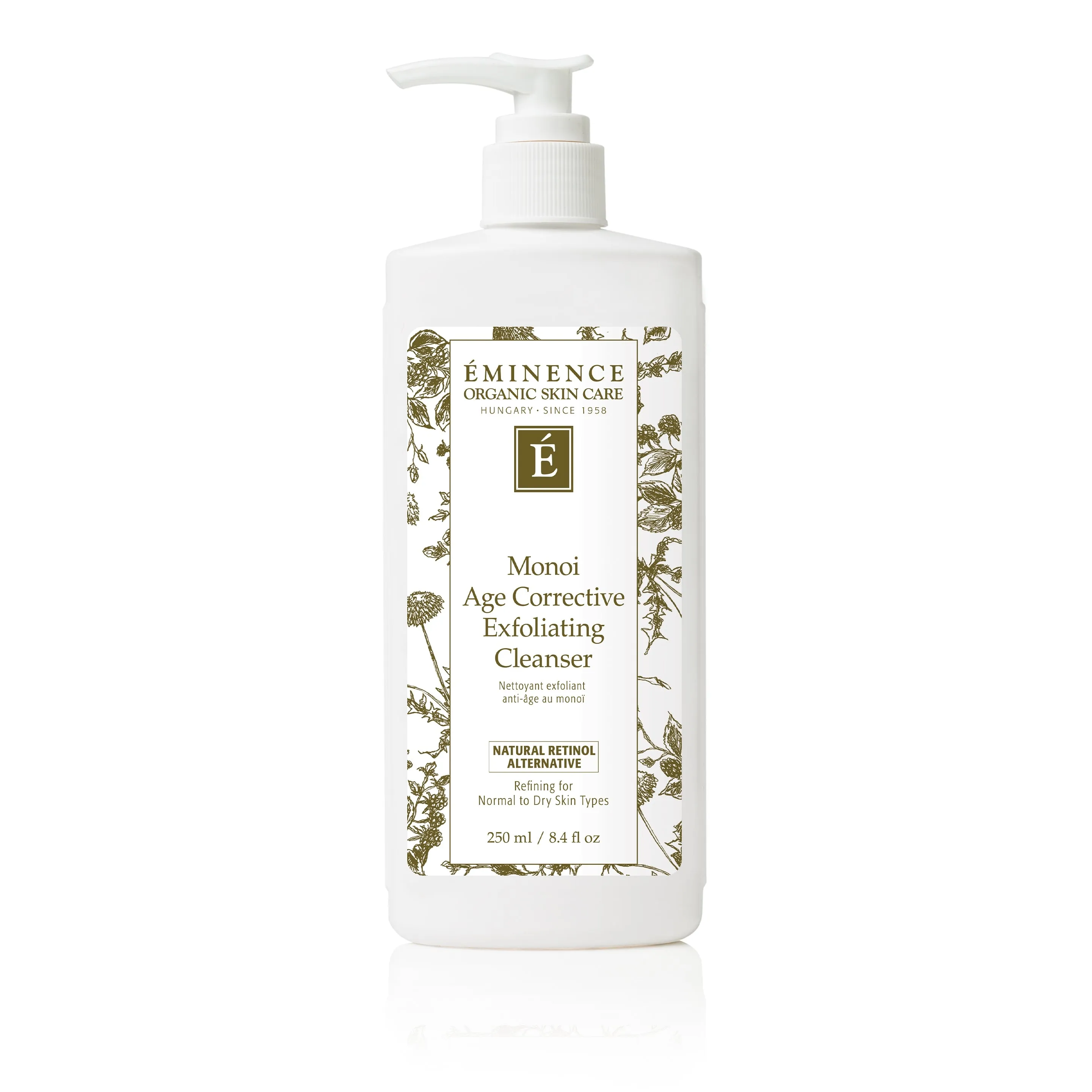 Eminence Organics Glow Boosting Bundle (Bamboo Firming Fluid   Monoi Age Corrective Exfoliating Cleanser)