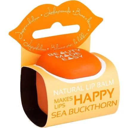 Lip balm of natural origin Sea buckthorn with natural ingredients 6 8 g, Beauty Made Easy