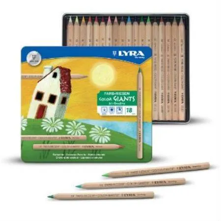 Lyra Colour Giants Pencils 18 in a tin