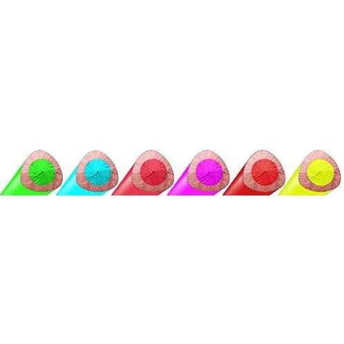 Lyra super ferby lacquered neon pencils - 6 assorted colours