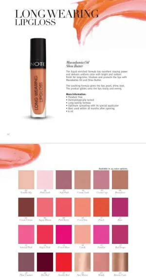 Note Long Wearing Lip Gloss