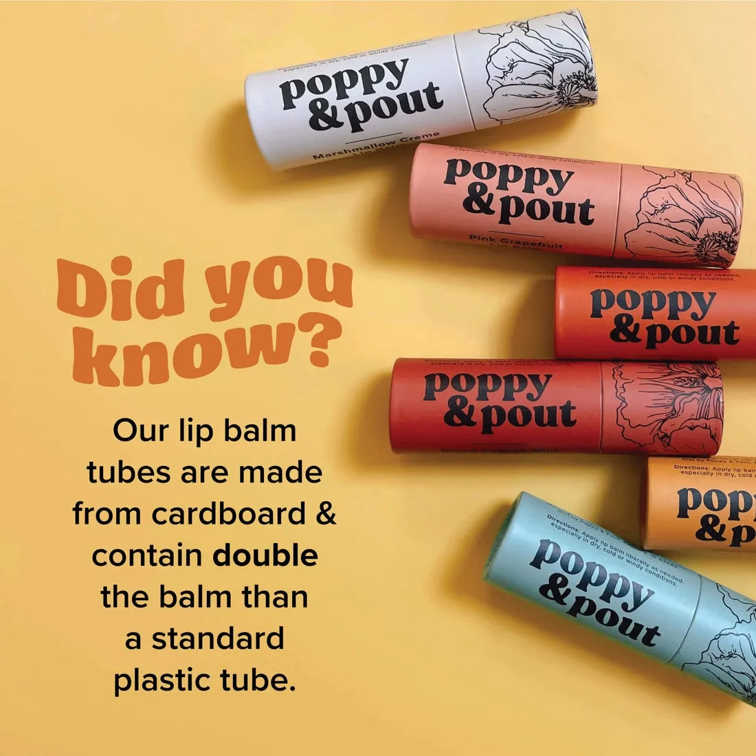 Poppy & Pout Lip Balm: Lemon Bloom