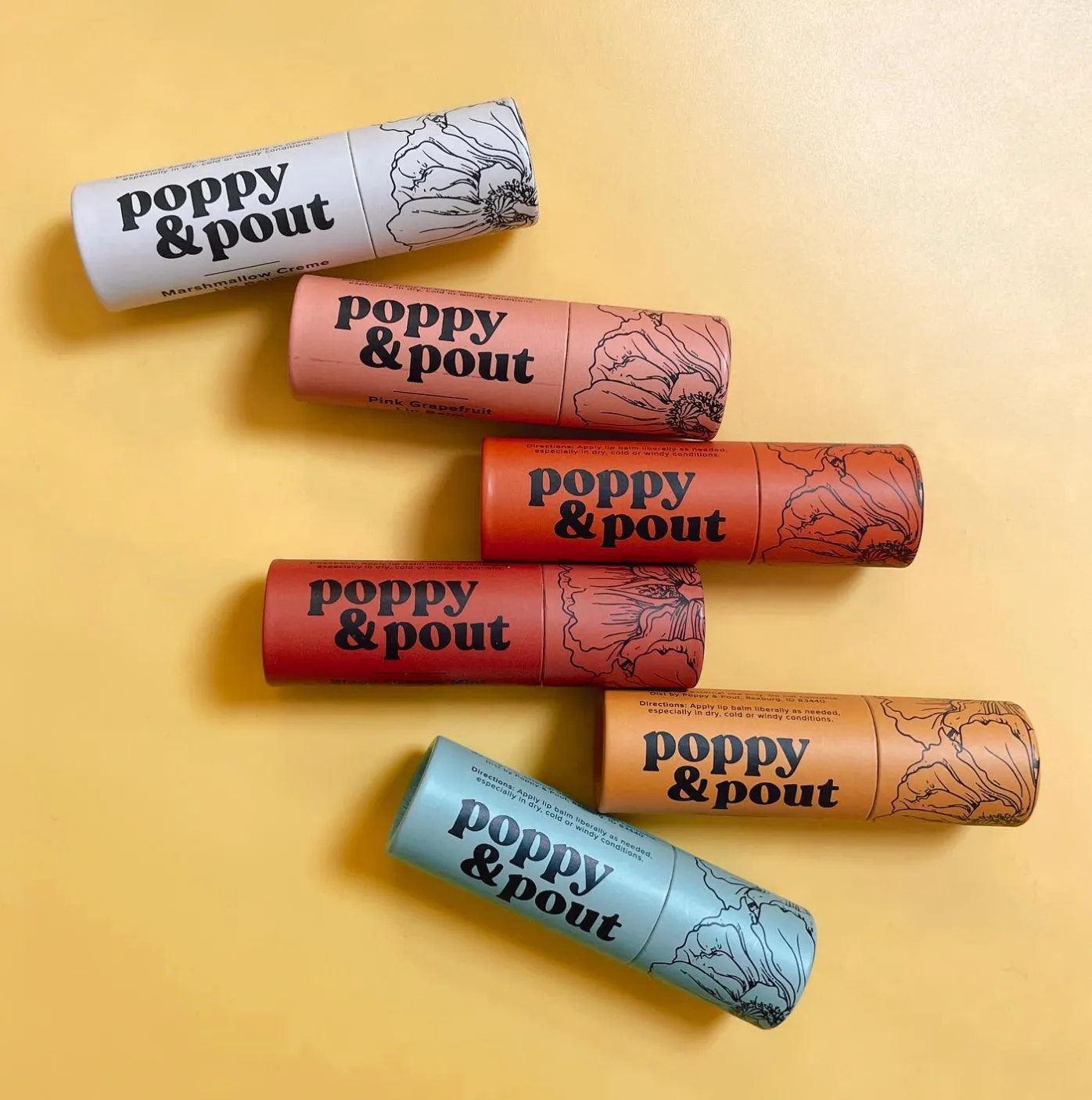 Poppy & Pout Lip Balms