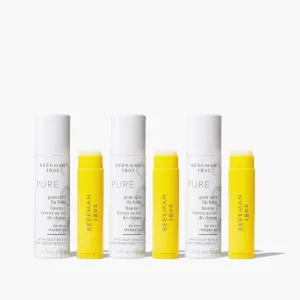 Pure Goat Milk 3-Pack Of Lip Balms